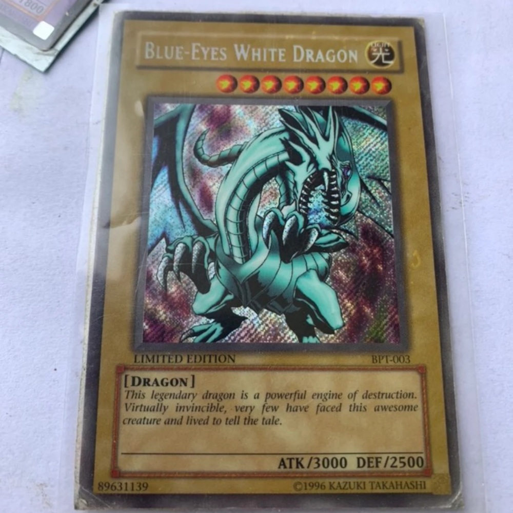 Yugioh Blue Eyes White Dragon Limited Edition Bpt-003 Very Rare!